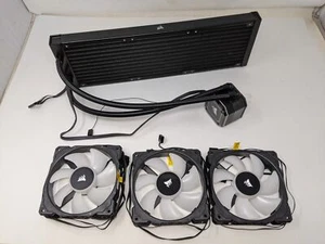 *MISSING FANS* Corsair iCUE H150i Elite Capellix Liquid CPU Cooler, RGB - Afbeelding 1 van 7
