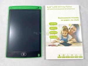 New 8.5" LCD Digital Writing Drawing Pad Board Notepad Sketch Paperless Green - Picture 1 of 11