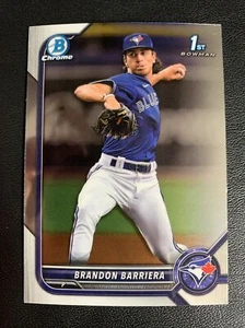 2022 Bowman Draft Chrome Brandon Barriera 1st Bowman Toronto Blue Jays #BDC-21 - Picture 1 of 2