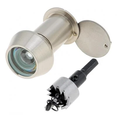 220 Degree Solid Brass Front Door Viewer Security Peep Holes for 34-64mm Doors - image 1 of 4