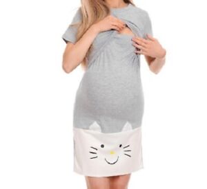 PeeKaBoo Nachthemd Stillnachthemd Stillen Schwangerschaft Stillmode Hemd NEU