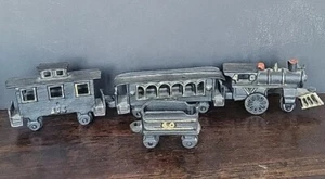 Cast Iron Train Locomotive Tender Baggage Coach caboose Taiwan msr Reproduction - Picture 1 of 16