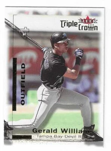 2001 Fleer Triple Crown MLB Card Tampa Bay Devil Rays #190 Gerald Williams - Picture 1 of 2