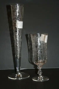 Cambridge Rose Point cristallo #3121 5 once Parfait e #274 10" vaso di gemme - Foto 1 di 12