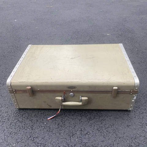 Vintage Kowa Trunk Green Aluminum Fully Functional  8x16x24 Cover