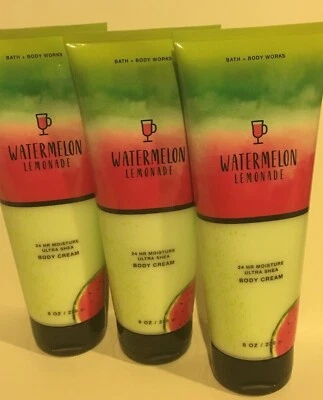 3X BATH & BODY WORKS SANDÍA LIMONADA ULTRA KARITÉ CREMA HIDRATANTE LOCIÓN 8 OZ Foto 1 de 2