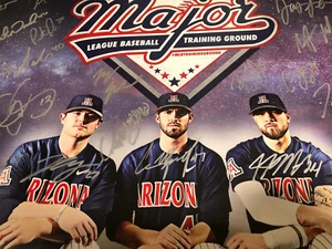 Matt Frazier Signed Baseball Poster 24”x18 AZ Wildcats Autograph Team Signatures - Picture 1 of 9