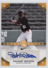 2015 Leaf Perfect Game National Showcase Gold /50 Zach Watson Zachary Auto