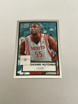 2006 TOPPS 1952 STYLE CHROME DIKEMBE MUTOMBO REFRACTOR PARALLEL SP #/299 - Image 1 of 2