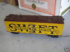 Vintage OO Scale Wood Swift Premium Ham Boxcar LOOK