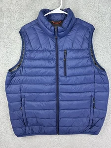 Hawke & Co Vest Mens Large Blue Puffer Down Fill Packable Lightweight Jacket Men - Picture 1 of 11