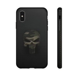 Camo Green Jake Skull Tough Case für iPhone, Samsung Galaxy, Punisher Grafik - Bild 1 von 239