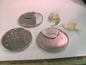 Cuisinart Pro Custom 11 DLC-8 Food Processor 5 Pc Lot Disc Blades Adapter Manual - Picture 1 of 12