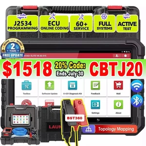 LAUNCH X431 PRO3S+ ELITE PRO5 OBD2 Car Truck Diagnostic Tool J2534 Programming - Picture 1 of 20