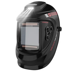 YESWELDER Solarhelm, 4 Sensoren, 3,93"x3,66" Sichtventilator & Licht automatische Verdunkelung - Bild 1 von 36
