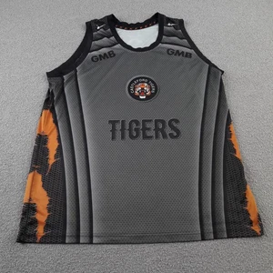 Castleford Tigers Mens Rugby Shirt Large Grey Tank Top Sleeveless Jersey Adult L - Picture 1 of 8