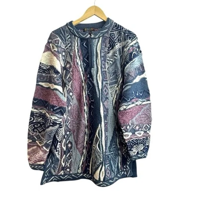 Suéter Vintage Años 90 Coogi Australia Tejido 3D Algodón Mercerizado Talla L Foto 1 de 4