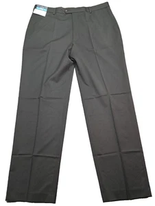 NEW Stafford Dress Pants Mens 42x34 Adjustec Waistband Stretches 2" CoolMax - Picture 1 of 11