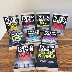 Peter James Book Lot 9 PB Roy Grace Series Dead Simple Tomorrow Not Yet UK Set - Picture 1 of 15
