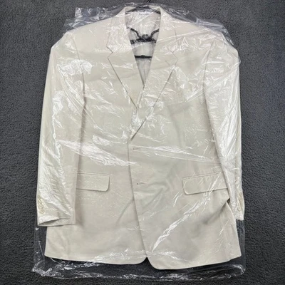 Paul Smith London Blazer Dinner Jacket Mens Beige Linen Silk Two Button Classic - Image 1 of 4