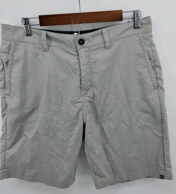 Quicksilver Men's Size 32 Gray Amphibian Shorts Quick Dry Flat Front  9in Inseam - Image 1 of 4