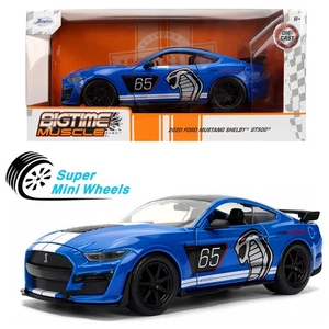 Jada 1:24 2020 Ford Mustang Shelby GT500 - Blu - Bigtime Muscle #36587 - Foto 1 di 6