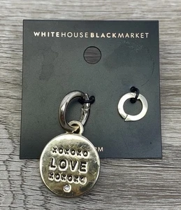 WHBM White House Black Market Love Xoxo Charm Bracelet Charm NEW NWT - Foto 1 di 4