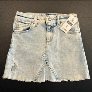 Neu mit Etikett DL1961 Jeansrock helle Waschung Used-Look – Mädchengröße 6 - Bild 1 von 5