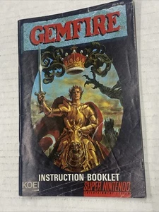 Gemfire SNES Nintendo Instruction Manual Only - Picture 1 of 2