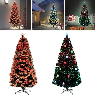 120-240cm LED Bunt Christbaum Dekoration Kunstbaum PVC Weihnachts Tannenbaum - Bild 1 von 4
