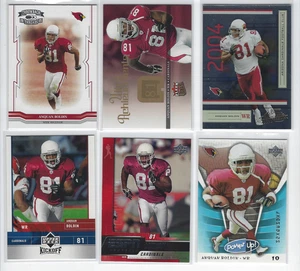 Lotto (6) Figurine Calcio Anquan Boldin 2024 Panini Upper Deck Inserti Cardinali - Foto 1 di 2