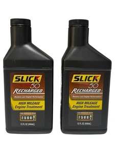Slick 50 Trattamento Motore Ricaricabile ad Alto Chilometraggio, (15 oz)x2. (FF) - Foto 1 di 9