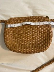 BOLSO BANDOLERA DE HOMBRO DE CUERO TEJIDO MARRÓN DE VECCHI by HAMILTON HODGE - Imagen 1 de 14