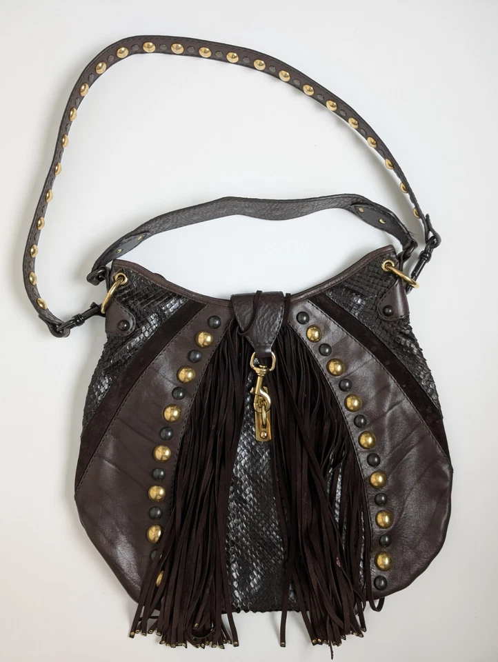 Gucci Brown Leather & Suede Babouska Fringe Hobo Bag - Excellent Condition - Image 1 of 4