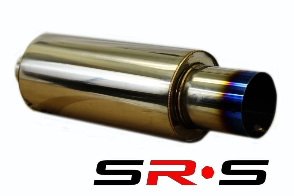 TYPE R1 UNIVERSAL STAINLESS STEEL BURN TIP MUFFLER 3" PIPE 4.5" BURN TIP - Image 1 of 1