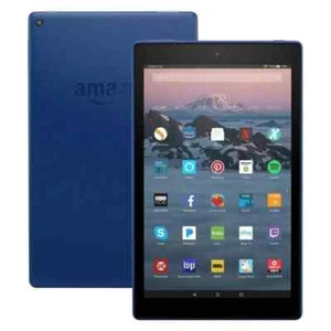 Amazon Fire HD 10 Tablet with Alexa Hand Free 32GB, 1080p Full HD UK Stock Blue - Picture 1 of 3