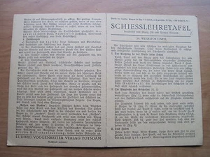 Anleitung Klapptafel WH-Schiesslehretafel original - Bild 1 von 2
