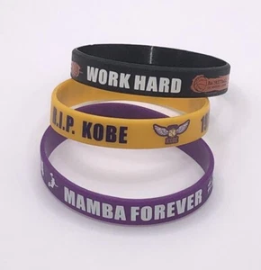 Kobe Bryant Black Mamba Inspired Commemorative Silicone Wrist Bands - Picture 1 of 2