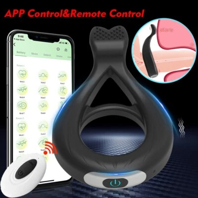 Anillo Vibrador para Polla con Estimulador de Clítoris Vibradores Sexuales Pareja Juguetes Sexuales Foto 1 de 4