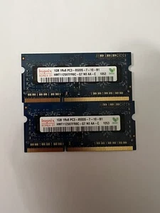 2GB 2x1GB PC3-8500 DDR3 204 Pin SODIMM Notebook RAM - Picture 1 of 1