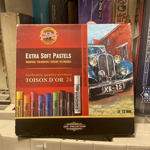 Artist's Extra Soft Round Dry Chalks - Assorted Pack of 24 - Picture 1 of 2