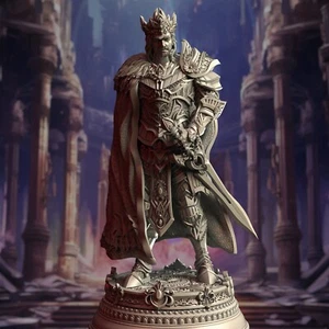 Human Warrior King Clérigo Luchador Paladín Miniatura | D&D DnD - Imagen 1 de 3