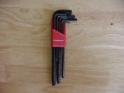 Old Used Tools,Bondhus 10999 9 Piece Metric L-Shape Hex Key Set,Excellent - Image 1 of 4