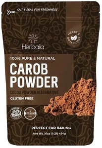1 LB Carob powder Raw Carob Powder Carob Flour Chocolate Substitute Unsweetened - Picture 1 of 7