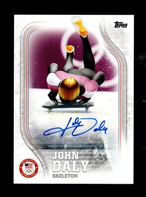 2018 Topps Equipo Olímpico de Estados Unidos John Daly Skeleton #34 Autógrafo 49/60 Foto 1 de 2