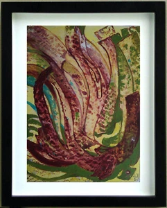 Dessin Gouache COMPOSITION ABSTRAITE Signé G. VON DER LOO - Imagen 1 de 7