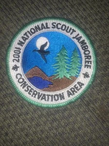 Parche de área de conservación Boy Scout National Jamboree 2001 borde verde como nuevo - Imagen 1 de 2