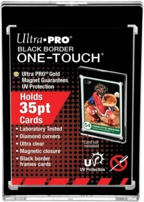 Ultra PRO 35pt Black Border One-Touch Magnetic Card Holder Carte Pokemon Magic