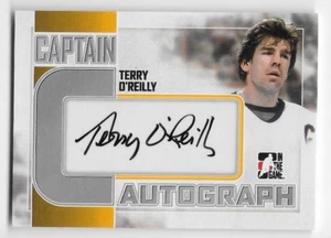 11/12 ITG CAPTAIN C SILVER AUTOGRAPH Terry O'Reilly #ATO - Picture 1 of 1