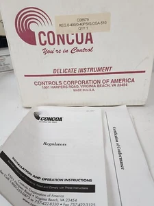 Concoa Gas Regulator 0-400/0-40PSIG CGA-510 - Picture 1 of 4